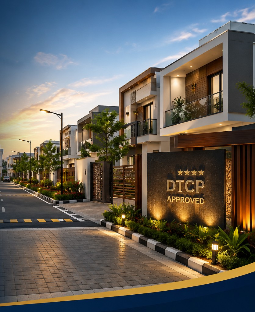 Varahi Builders gated community street, Tiruppur